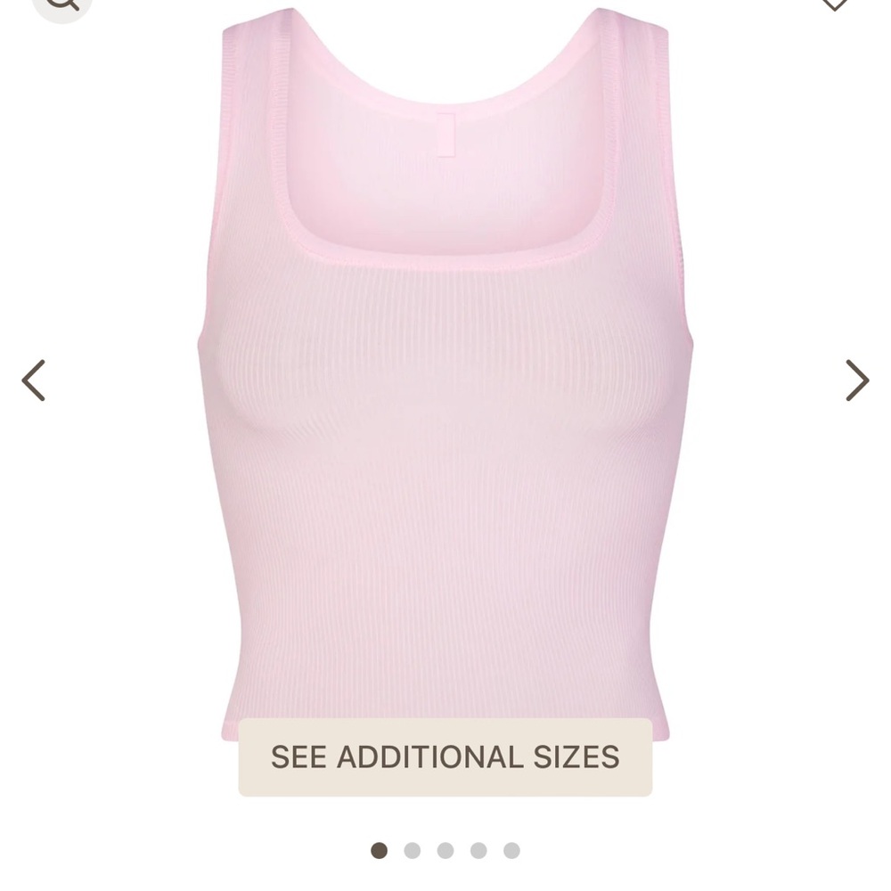 Skims soft lounge tank size small pink cherry blossom